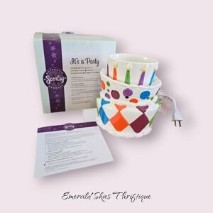 Scentsy "it's a party" warmer celebration  full size with box free ship